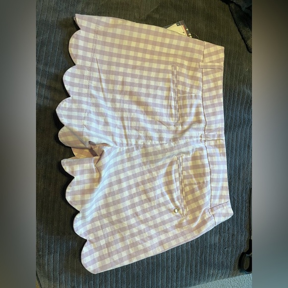 Crown & Ivy Lavender Checkered Shorts - Picture 3 of 3